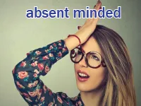 Định nghĩa & cách phát âm từ absent-minded