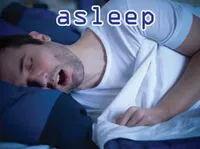 Định nghĩa & cách phát âm từ asleep