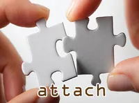 Định nghĩa & cách phát âm từ attach