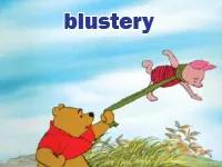 Định nghĩa & cách phát âm từ blustery