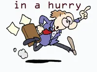 Định nghĩa & cách phát âm từ in a hurry
