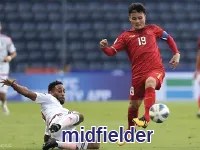 Định nghĩa & cách phát âm từ midfielder