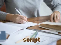 Định nghĩa & cách phát âm từ script