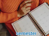 Định nghĩa & cách phát âm từ semester