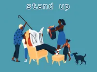 Định nghĩa & cách phát âm từ stand up