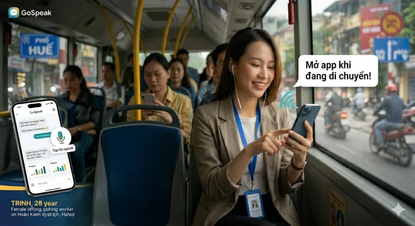 GoSpeak: Ứng dụng học tiếng Anh “nói thật – học thật” dành cho người bận rộn