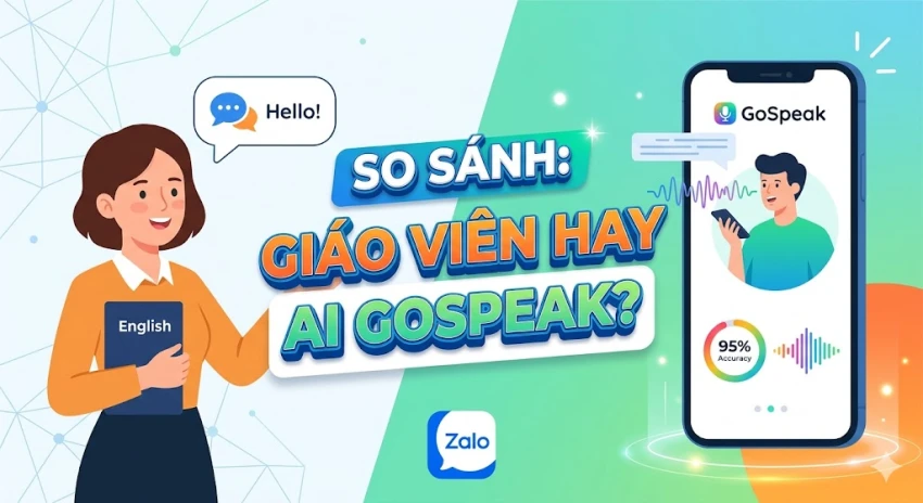 So sánh Luyện nói với Giáo viên và AI GoSpeak: Lựa chọn nào tối ưu cho bạn?